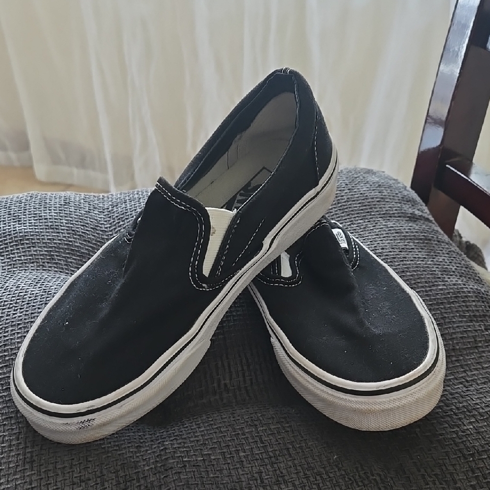 Vans Black Slip-On Sneakers